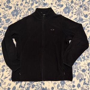 Oakley Men’s Black Full Zip Fleece Jacket – Size Large